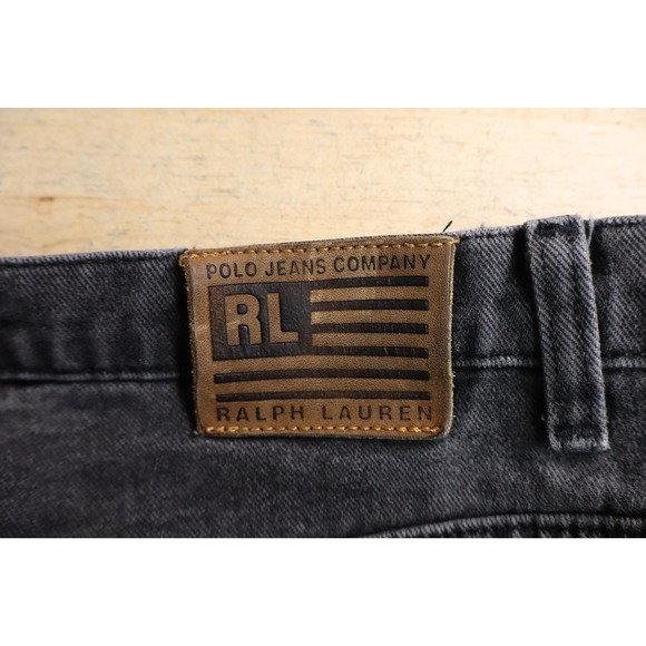 Mens Polo Ralph Lauren Banner Loose Straight Jeans Gray Size 38x30 Denim Pants - Picture 5 of 10